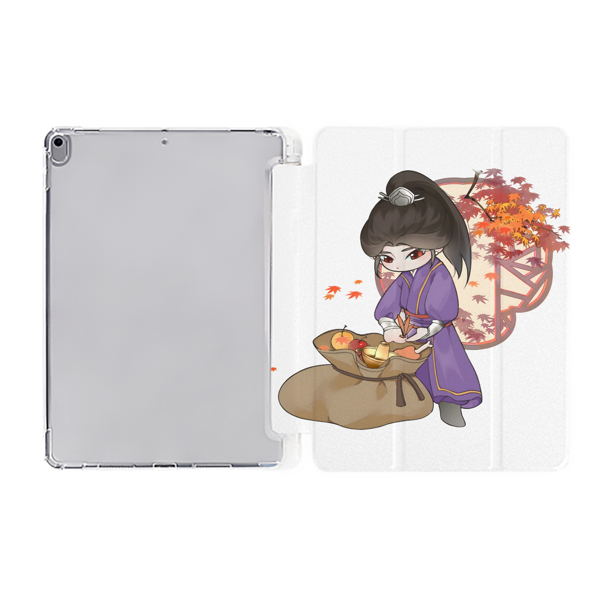 （画像用） Ne Zha 2 ナタ 魔童の大暴れ IPad ケース ペン収納付き 三つ折りスタンド PUレザー×シリコン 対応機種9.5/10.5/10.9インチ